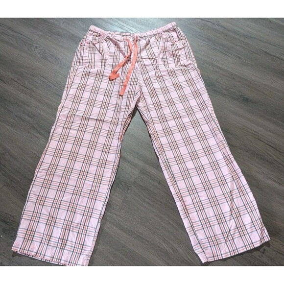 Victoria's Secret Other - Victoria's Secret Pink Plaid Pajama PJ Pants Oversized Lightweight Large
